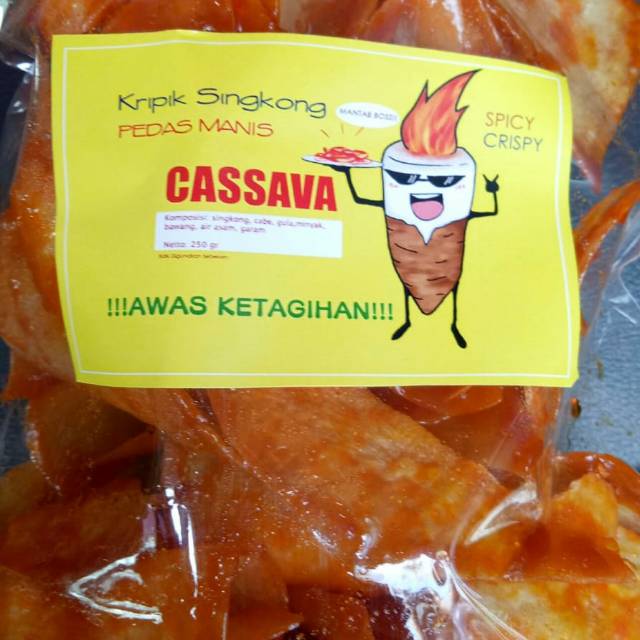 

Keripik singkong pedas manis