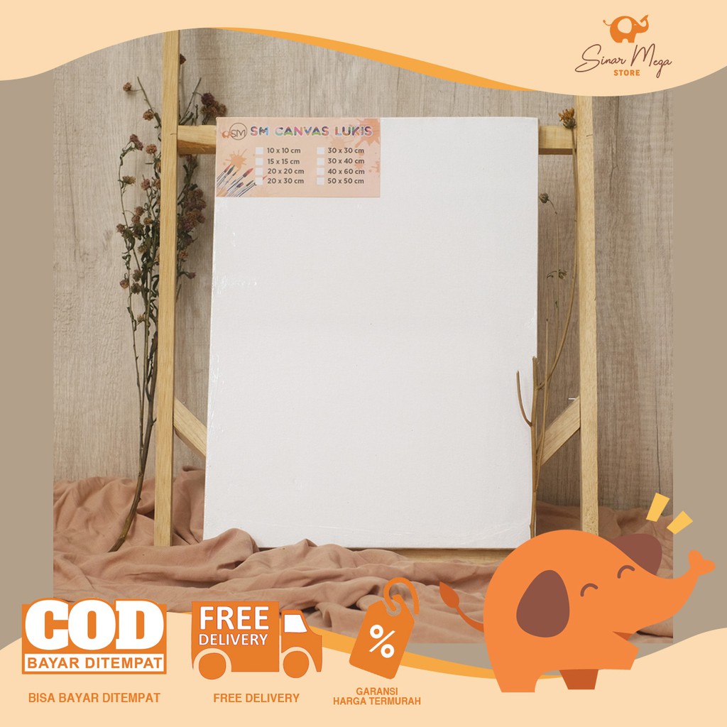 

SM Canvas Kanvas 30 x 40cm (Tipis) / Media Lukis Murah Berkualitas