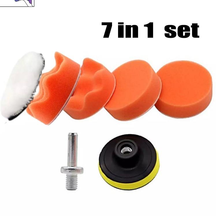 Sudah READY.. 700W Mesin Poles Mobil /Busa Spon Pad Poles Body Mobil Motor 7 /12/22 Pcs 3 Inch Set P