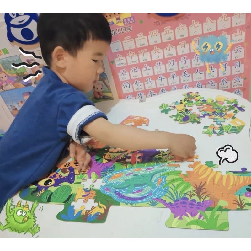 hawowa big shape puzzle with gift box jingsaw puzzle besar