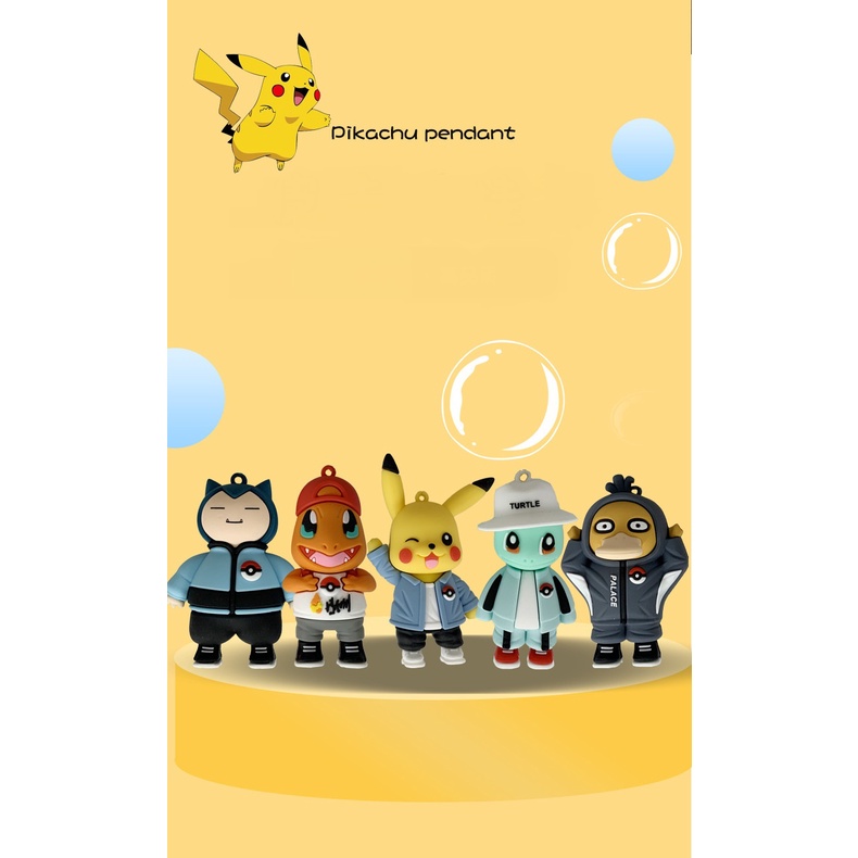 Gantungan Kunci Desain Anime Pokemon Pikachu Untuk Hadiah Ulang Tahun