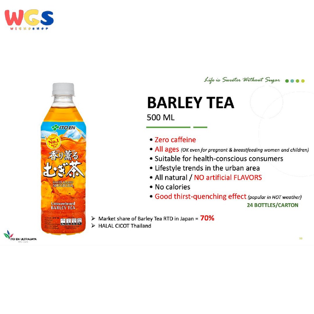 ItoEn - Ito En Barley Tea 24 btl x 500ml - Khusus Gojek &amp; Grab