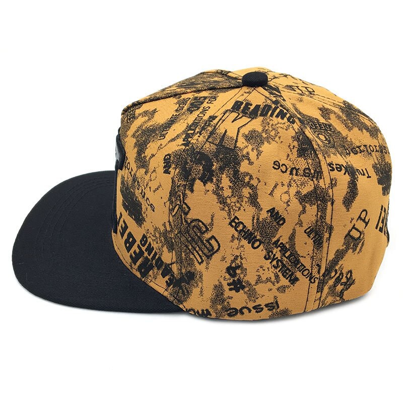 Topi Snapback Adjustable Motif Bordir Huruf K Bahan Katun Gaya Hip Hop