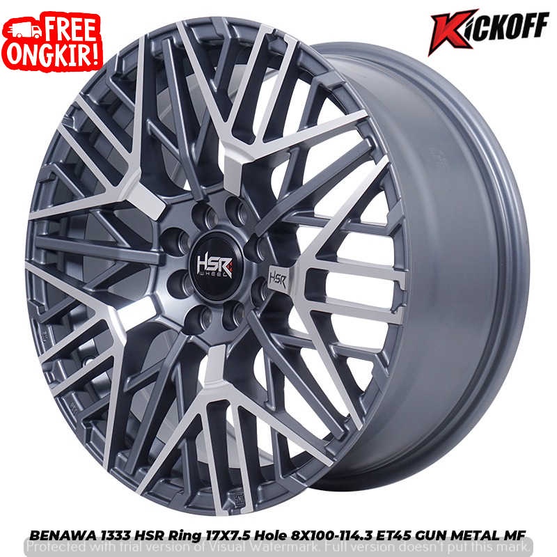 VELG MOBIL BENAWA HSR RING 17 UNTUK EVALIA FREED HONDA CITY YARIS LANCER DLL
