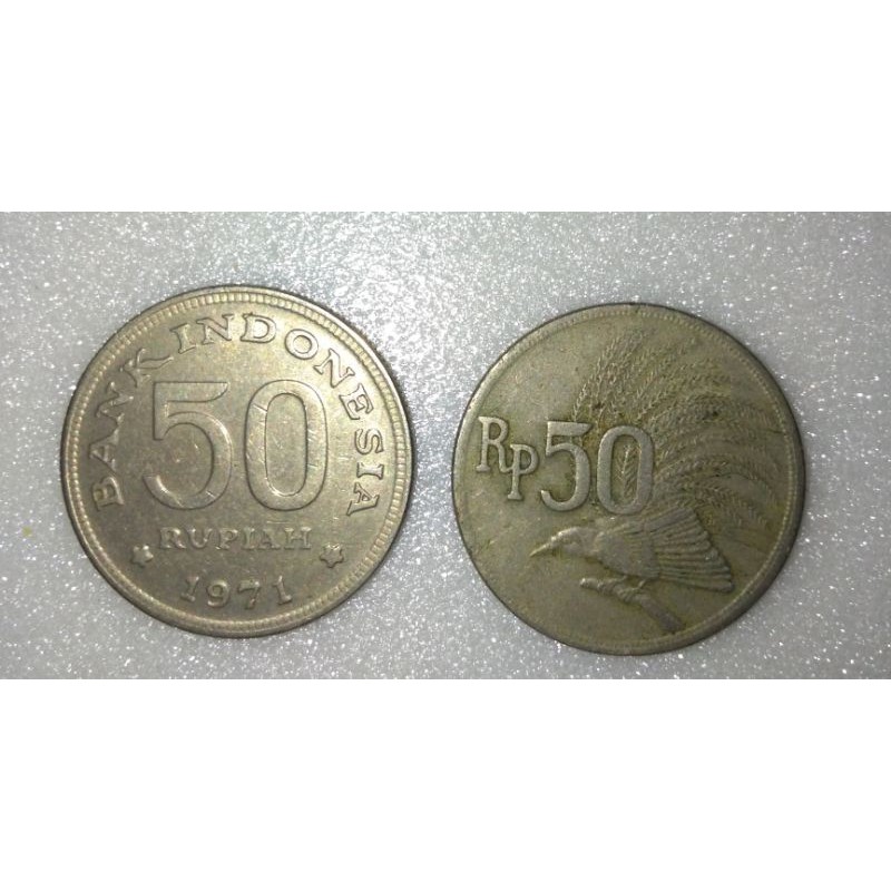 Uang logam 50rupiah/Mahar Nikah/Logam Kuno