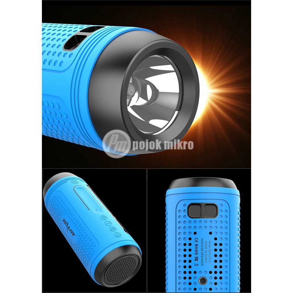 Zealot Portable Wireless Bluetooth Bicycle Speaker Flashlight Radio A1 Speaker Aktif Bluetooth