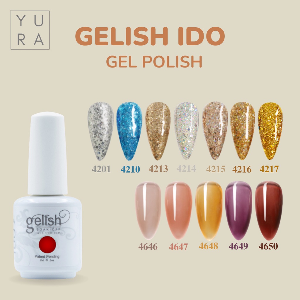 Gelish IDO GIDO Kutek Gel Nail Polish UV LED No. 4201-4660