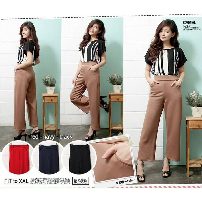 Celana Kulot Kulot Pants U002F Celana Panjang U002F Cullote