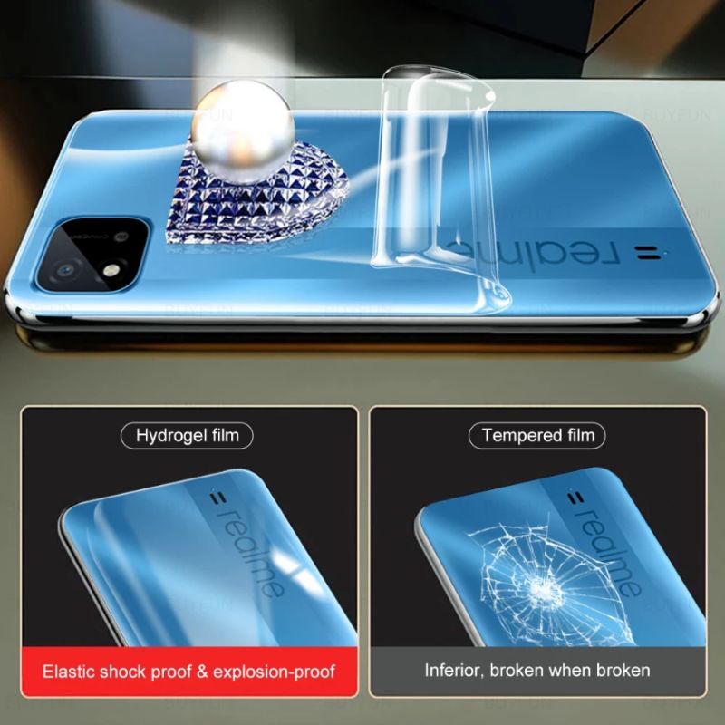 USAMS - HYDROGEL FILM CUTTING ANTI GORES BENING REALME NARZO 30 30A 20 20A 10 10A PRO FULL SCREEN