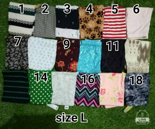 Legging callysta size xs, S , M , L , xl, xxl, Xxxl junior untuk anak 0 - 15 tahun nablfashion