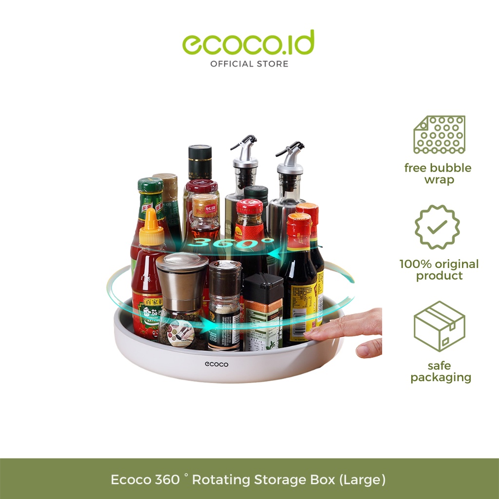Ecoco Rak Bumbu Dapur Putar Serbaguna (Large)