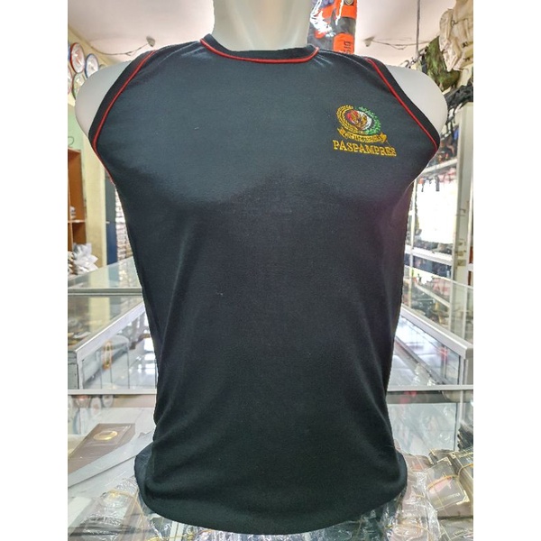 kaos singlet Paspampres Hitam / singlet logo / kaos singlet army