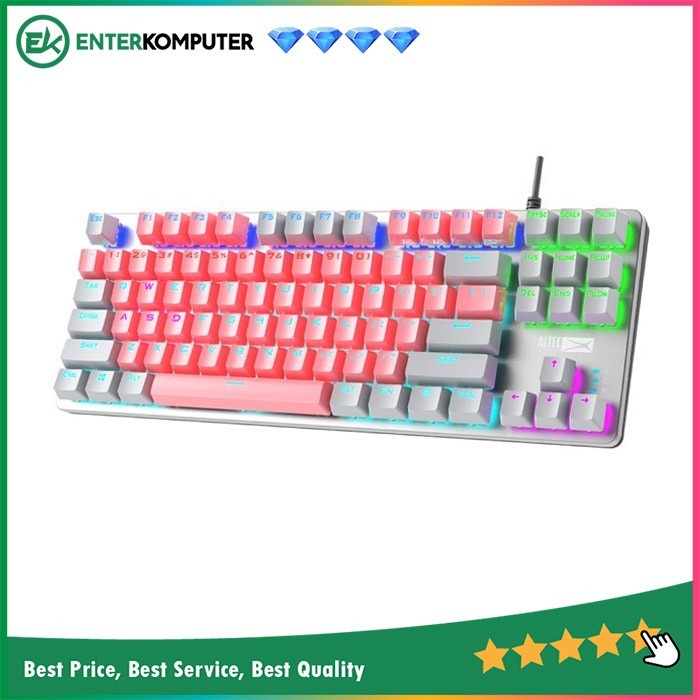 Altec Lansing ALGK-8404 FQ Pink White Mechanical Gaming Keyboard