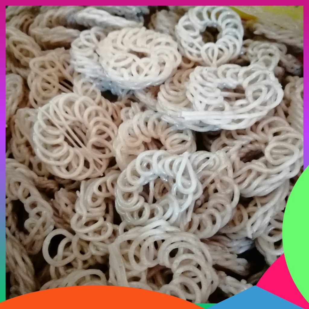 

KRUPUK MAWAR MENTAH 1 KILOGRAM PALEMBANG SIAP GORENG RENYAH GURIH