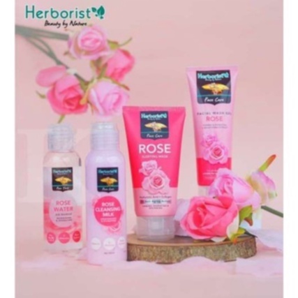 ✨LACIKOSME✨ HERBORIST ROSE WATER - CLEANSING MILK SLEEPING MASK FACIAL WASH - AIR MAWAR BPOM ORIGINAL