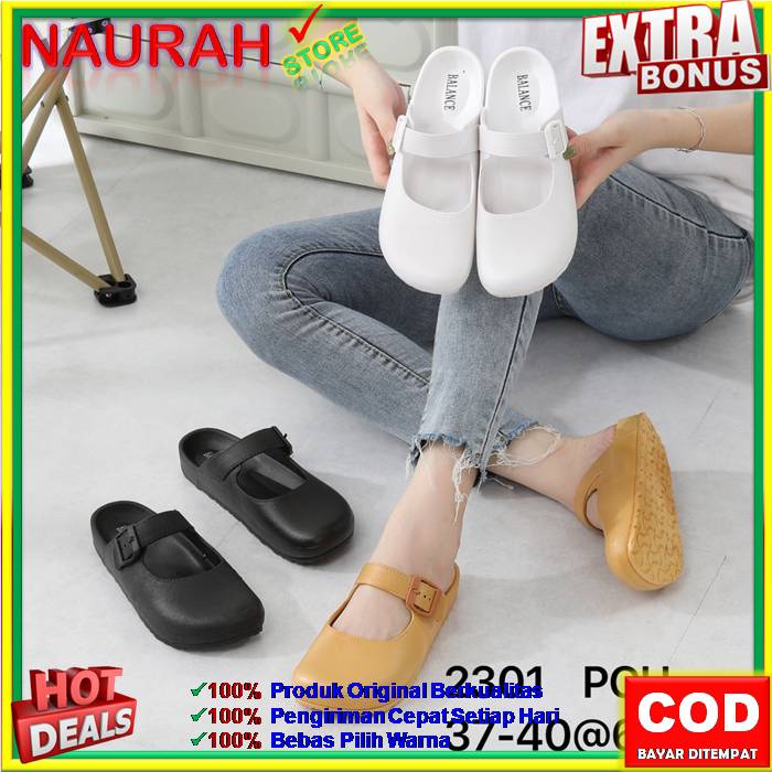 Sepatu Slop Wanita Balance 2301 Sepatu Slip On Wanita 100% Original Import Jelly Nyaman Empuk Awet Sol Anti Slip