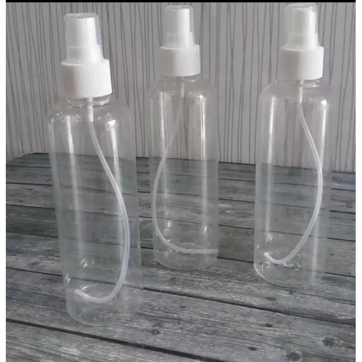 Botol Spray PET 100ml - Bening Transparan - Set Isi 10pcs