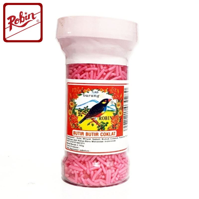 

Meses Pot Robin Meses Warna Merah Muda Pink Meises Bahan Kue Makassar
