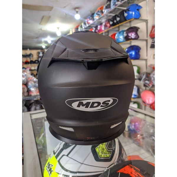 HELM MDS SUPERPRO/MODULAR HITAM DOF/BLACK MATT SNI