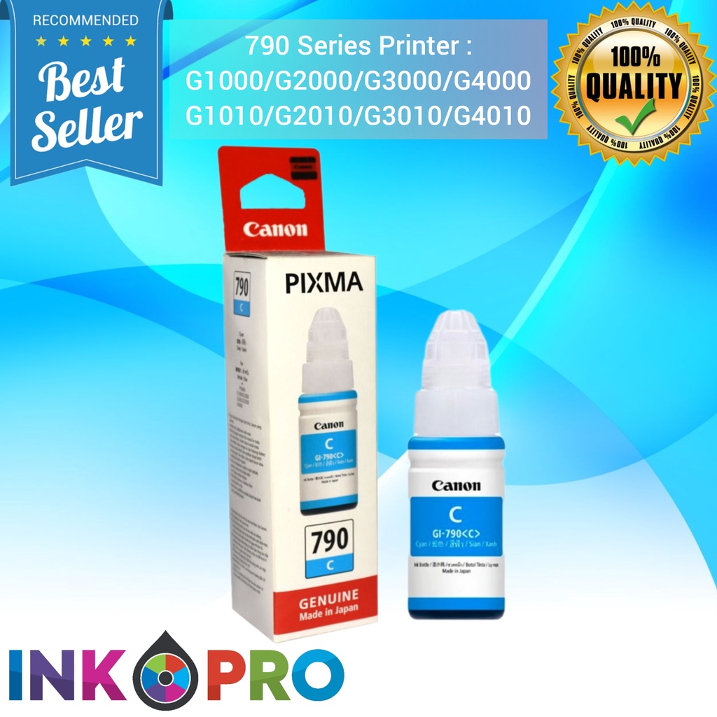 TINTA CANON GI 790 1Set PREMIUM Untuk Printer CANON G1000, G2000, G2002, G3000, G4000