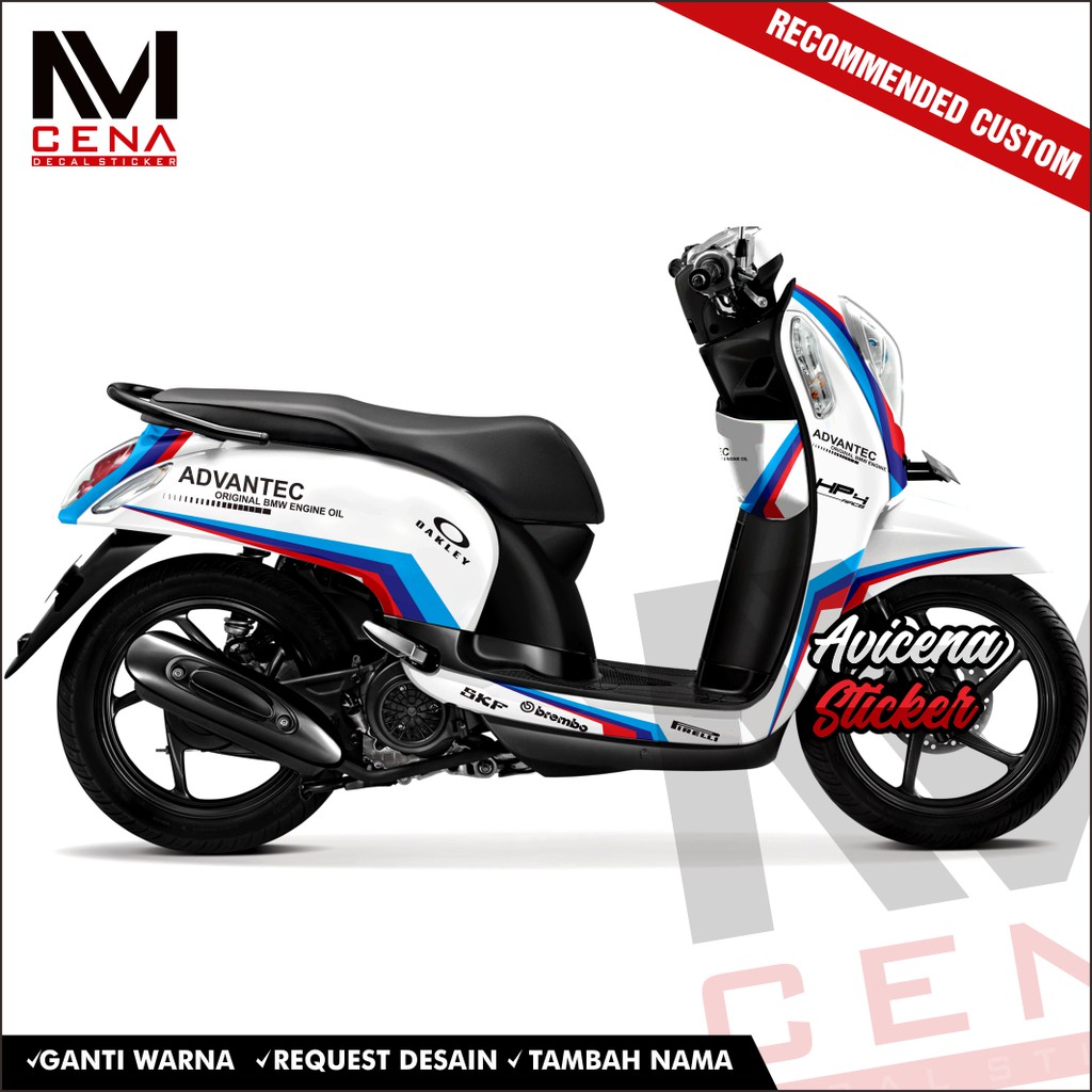 Sticker Decal scoopy full body Decal Sticker Scopy New Fi 2014 2015 2016 2017 Full Body bm