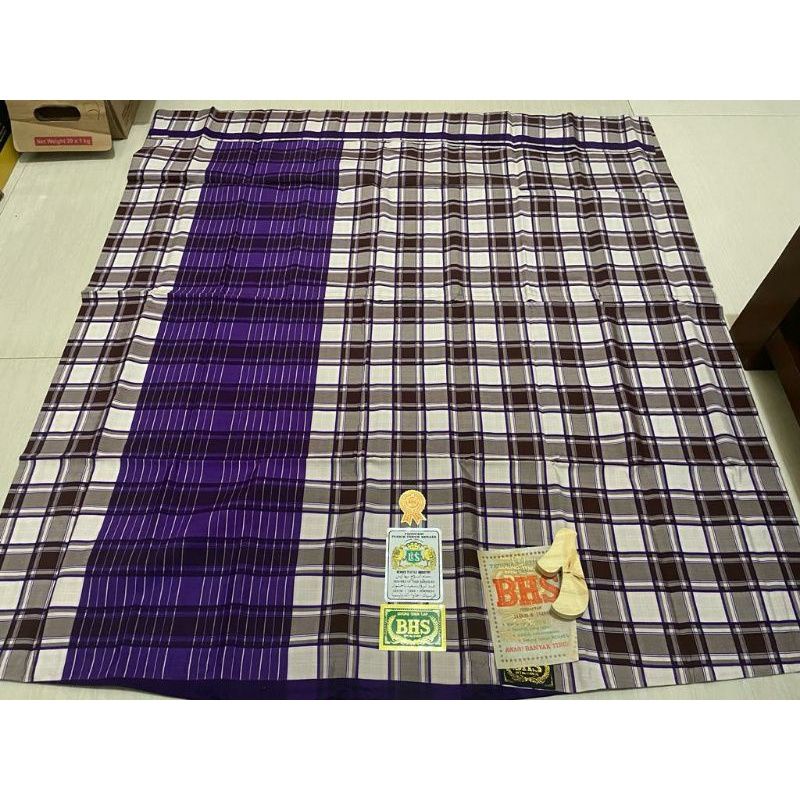 promo tahun ini SARUNG BHS SPUNSILK Full SUTERA gold motif kotak jadul