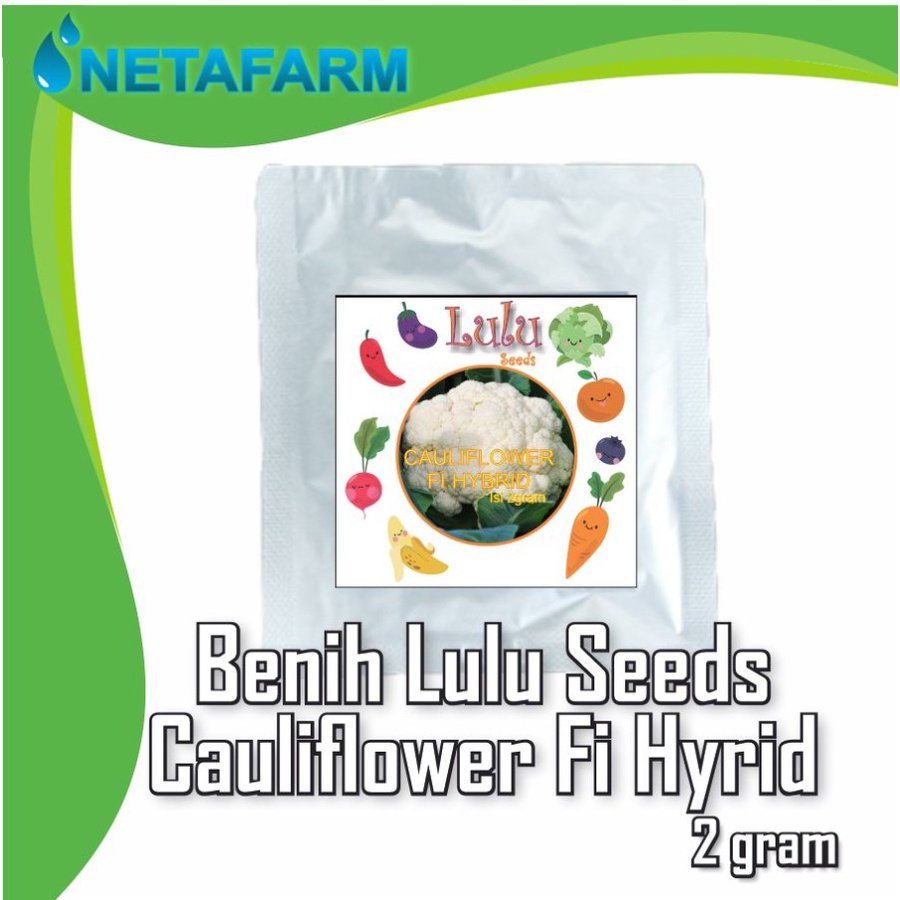 Benih Biji Bibit Brokoli Cauliflower F1 Hybrid Luluseeds 2 gram