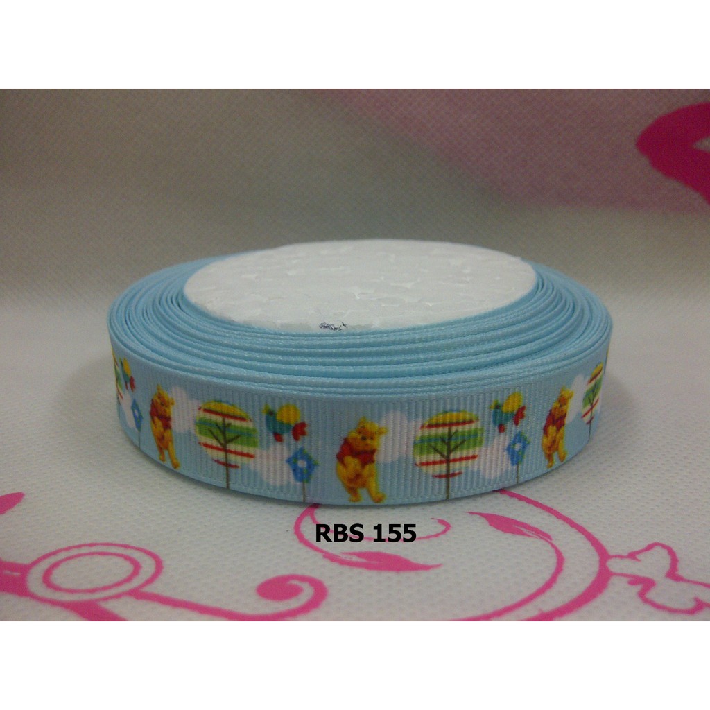 

[10 YARD] PITA GROSGRAIN MOTIF WINNIE THE POOH SALE RBS 155