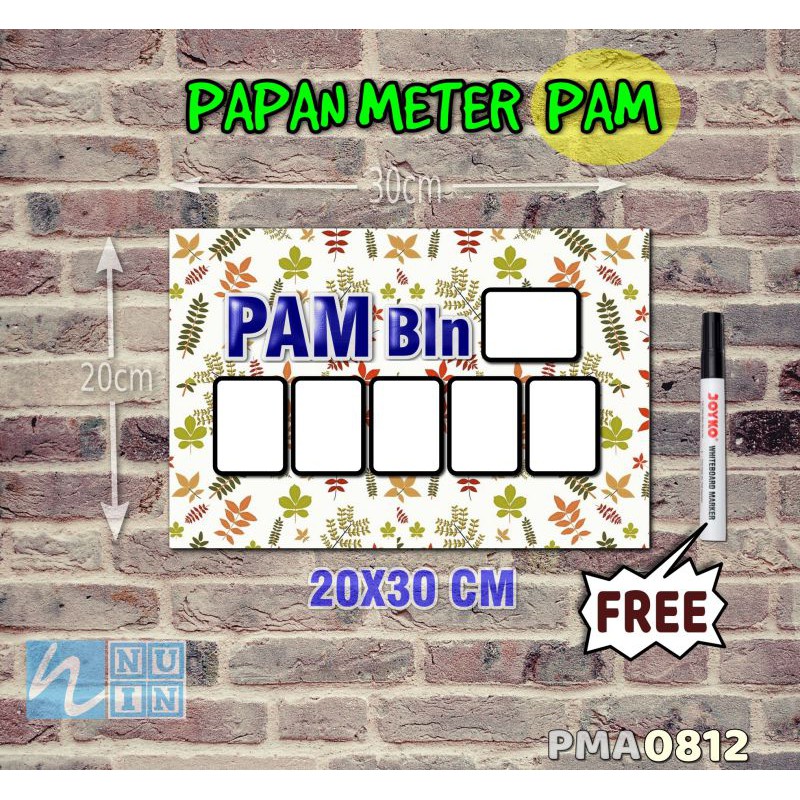 

Nuin Papan Meter Listrik PLN PAM motif Unik - Flower 12