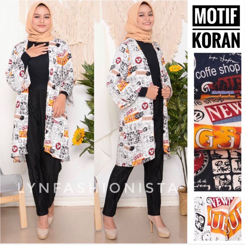 (3MOTIF)OUTER BATIK TRIBAL RAYON ADEM/CARDIGAN MOTIF MURAH/KENYA