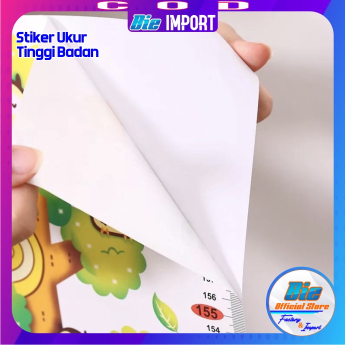 Stiker Pengukur Tinggi Badan Anak Karakter Impor Best Seller