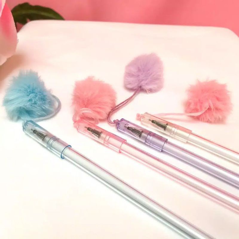 

Pena Pom-Pom - Pen Gelpen Bolpen Pulpen Lucu