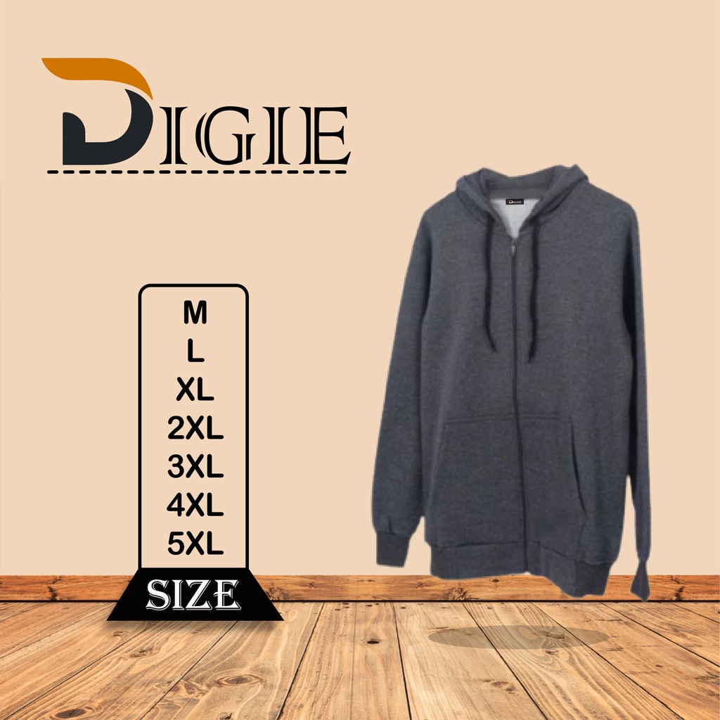 Jaket Pria Wanita Abu Abu Polos