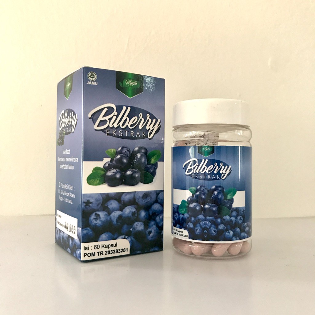 Ekstrak Bilberry Syifa 60 Kpsl Obat Mata Minus Plus Silinder Katarak Rabun Glaukoma Merah Bengkak Berair