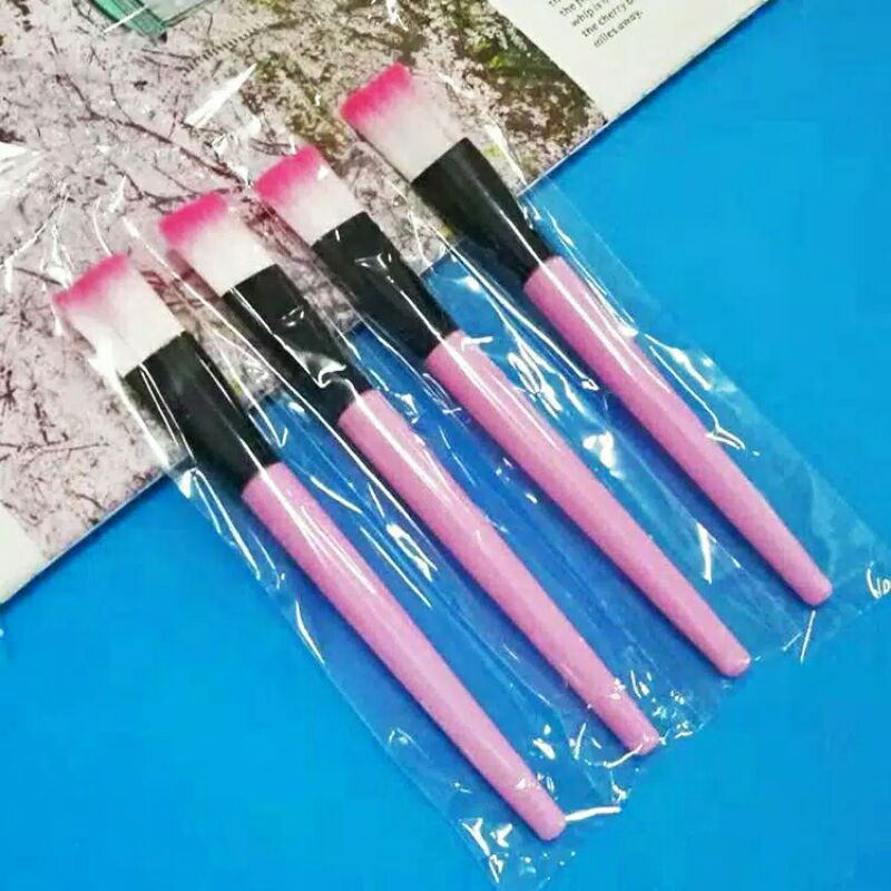 

Kuas masker polos warna pink