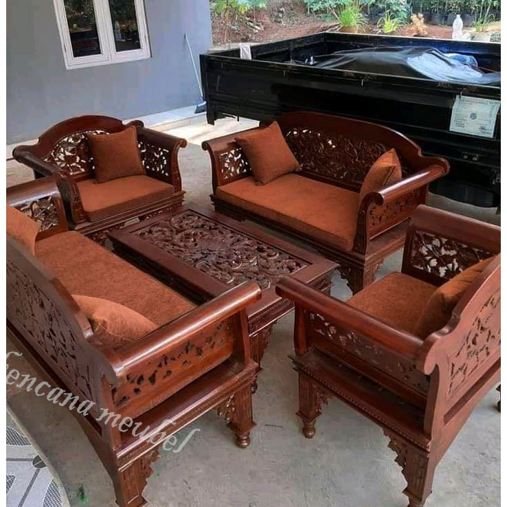 Kursi Tamu Kanopi Kayu JatiJepara/Kursi Ruang Tamu Mewah