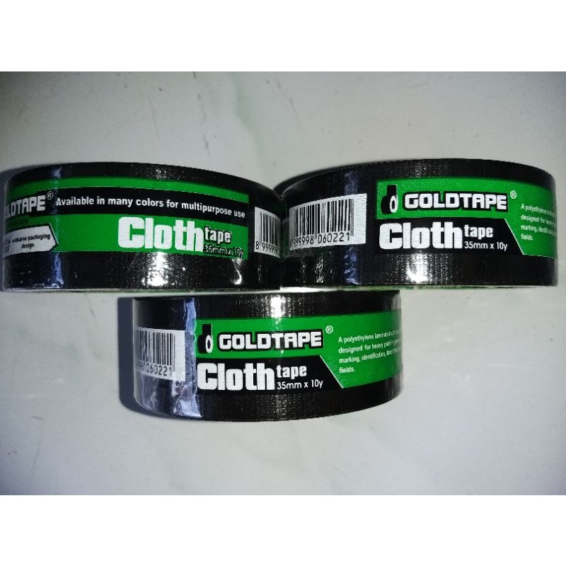 

[PCS] CLOTH TAPE LAKBAN KAIN HITAM 35MM GOLDTAPE / LAKBAN KAIN LINEN HITAM / LAKBAN HITAM 35MM GOLDTAPE