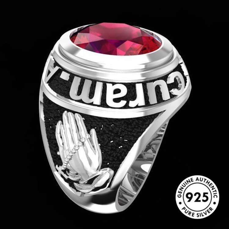 Cincin Sterling Silver 925 Dengan Permata Warna-Warni Untuk Wanita