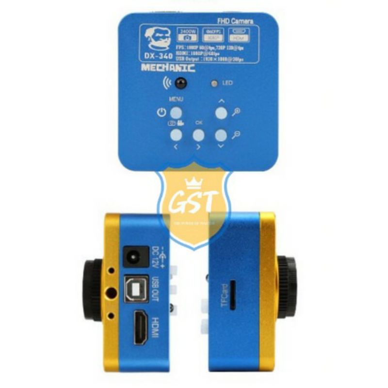Kamera Mikroskop Mechanic DX-340 Hdmi 34MP Original