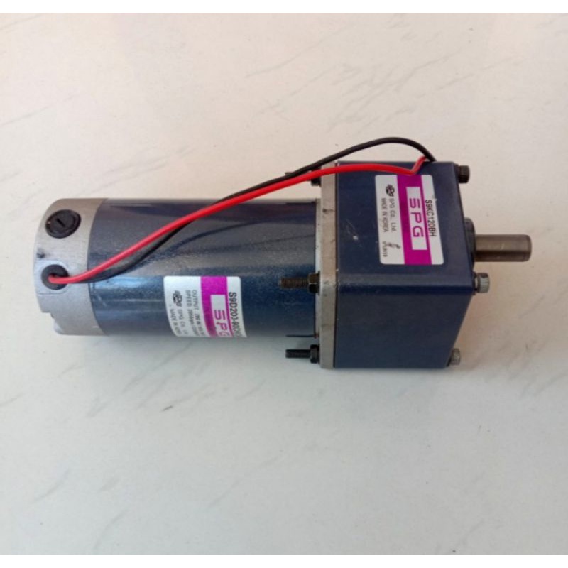 Dc Gearbok Motor SPG 90V 200W Ratio 1 : 120 Model S9D200-90CH