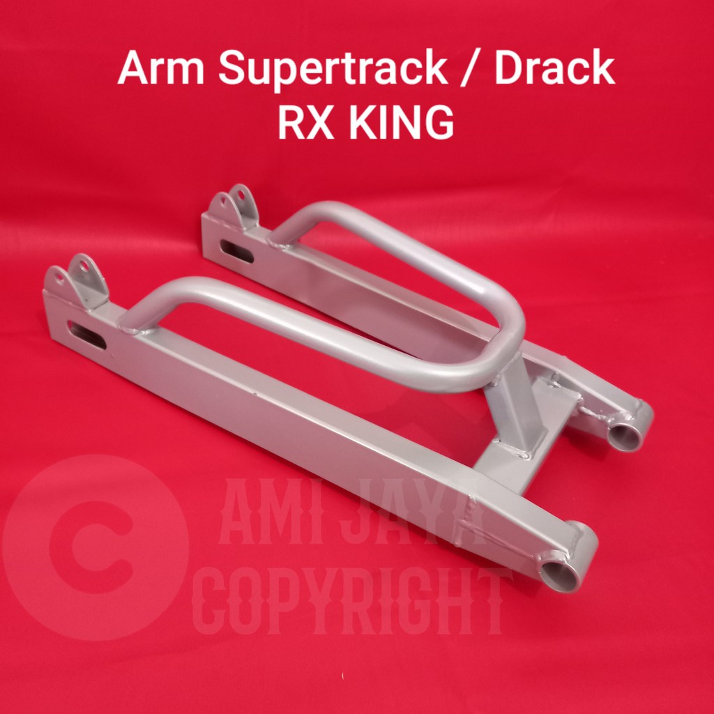 Swing Arm Arem Lengan Ayun Supertrack RX King Silver Tebal + Setelan Rantai Murah
