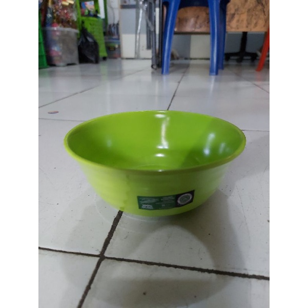 mangkok hijau stabilo melamin W-0601
