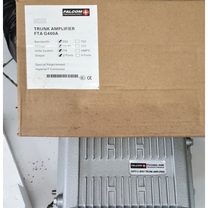 Booster Falcom G400 Outdoor 30-90V CATV Kabel TV Boster Amplifier