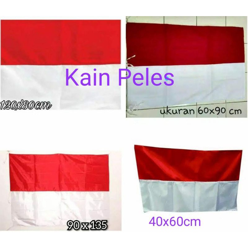 Bendera merah putih (peles) Eceran harga grosir
