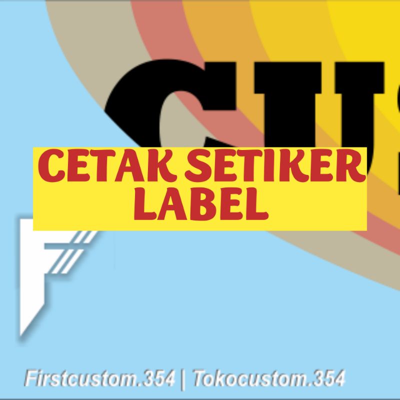 

Cetak stiker label