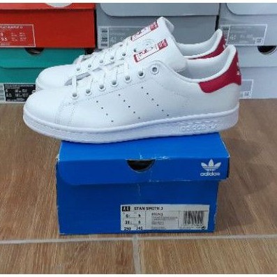 Adidas Stan Smith J Women White Pink Leather Original