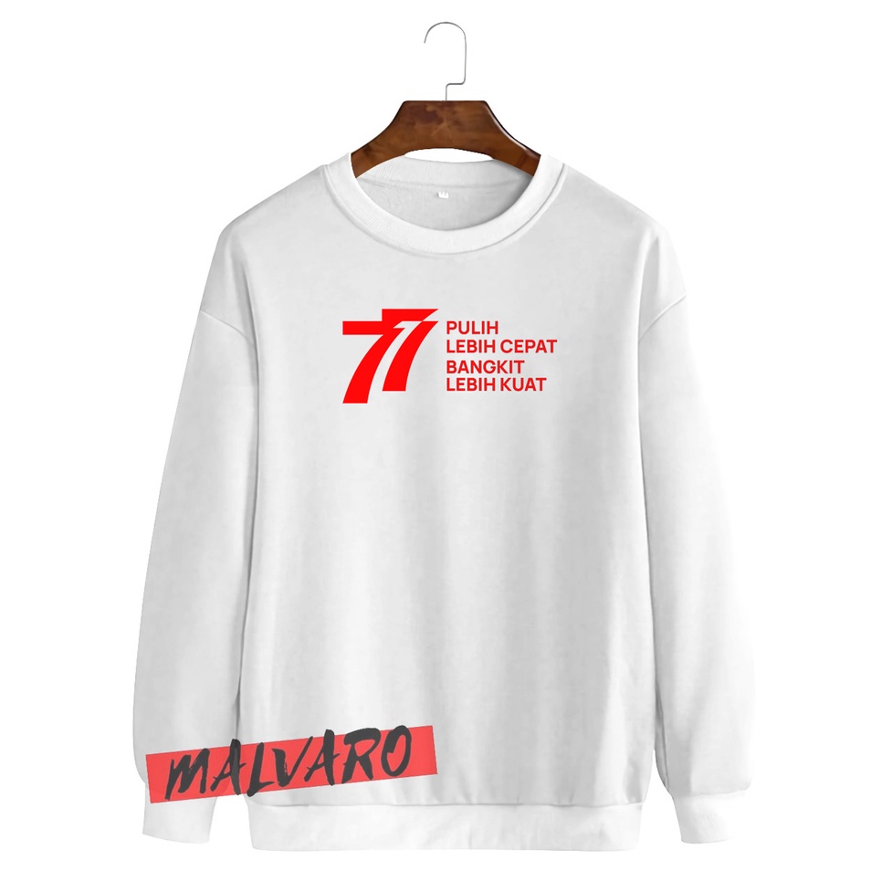 Crewneck HUT RI 77 2022 / Sweater 17 Agustus 1945 2022 / Sweater 17 Agustusan INDONESIA PULIH-6