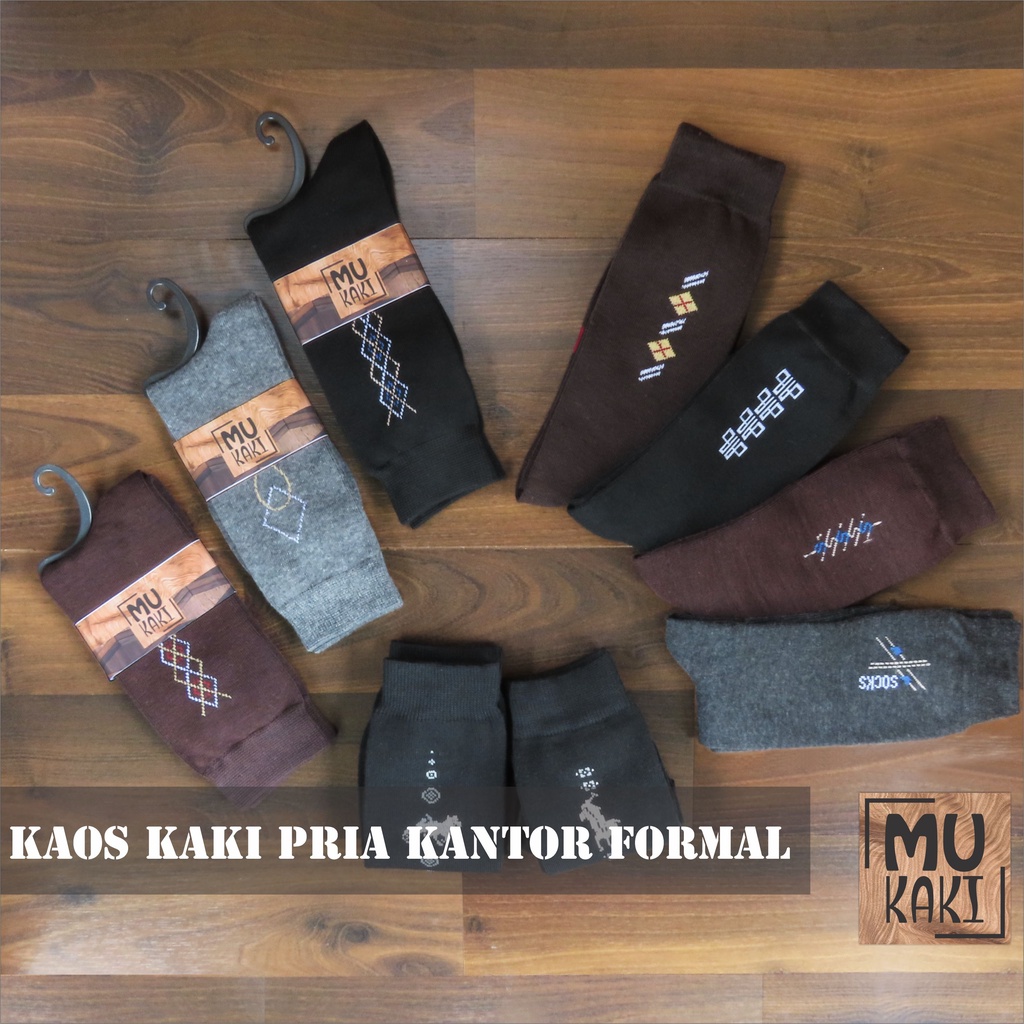 Kaos Kaki Kerja Kantor Formal  Pria Dewasa  Katun Premium B