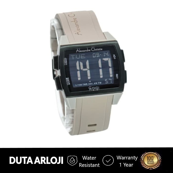 Alexandre Christie AC 9343 MH RIGBAGR Digital Men Rubber