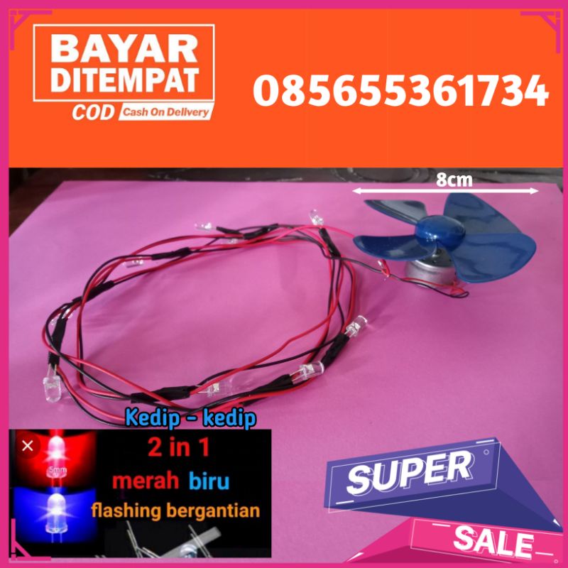 1 Set Lampu Layang-layang Kedip Biru-Merah (BACA DESKRIPSI)